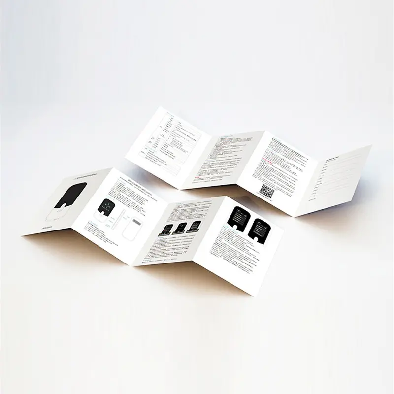 工場卸売マニュアル印刷カスタムプロフェッショナル出版指示折り畳みチラシ小冊子パンフレットリーフレット印刷