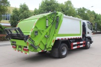 Camion à ordures compacteur à chargement arrière JAC 4x2 8CBM, camion de collecte des déchets hydraulique 120HP