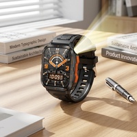 Reloj Inteligente para Exteriores KT79 2026, Pantalla de 1.96 Pulgadas, Linterna, Resistente al Agua 3ATM, Llamadas por BT, Monitor de Actividad Física, Logotipo Personalizado Disponible