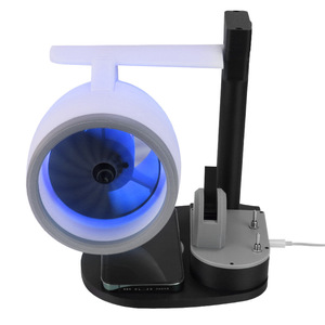 Nuevo Ventilador de Escritorio Creativo USB con Diseño de Turbina de Avión, Mini Ventilador JetFan con Carga Inalámbrica - Product Image 2
