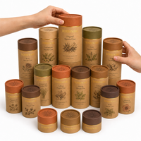 Boîte d'emballage cylindrique en papier kraft biodégradable et écologique pour gâteaux, pains, cafés, thés et desserts, avec logo personnalisé et qualité alimentaire