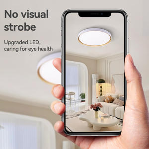 مصباح لوحي حديث ليد من Dingdian دائري بثلاث درجات لونية 110-240 فولت 44 واط، مصباح سقف ثلاثي الألوان لديكور غرف المعيشة وغرف النوم الداخلية - Product Image 4