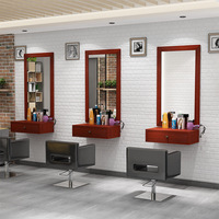 Vente chaude petit équipement de salon complet table miroir salon de coiffure salon de beauté avec miroir et station de miroir de stockage
