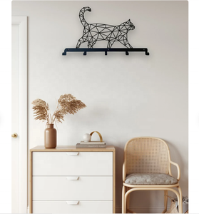 Petits crochets muraux 3D mignons, organisateur, porte-manteau de <span class=keywords><strong>chat</strong></span>, pour chambre à coucher, porte-clé d'entrée, crochet mural métallique - Product Image 3