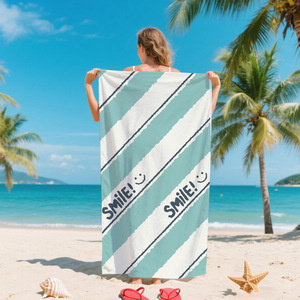 Toalla de Playa y Baño a Rayas Coloridas y Modernas, Microfibra Ultrasuave, Superventas - Product Image 6