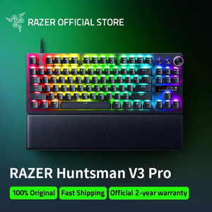 Clavier de jeu sans fil Razer Huntsman V3 Pro HyperSpeed à faible latence, 87 touches, clavier mécanique pour l'e-sport - Product Image 5