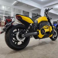 AIMANDI Moto électrique sportive à moteur sans balais 10000W, longue portée 72V >80km/h, charge maximale 200kg, batterie lithium/plomb-acide