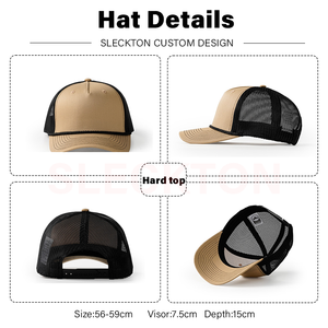 Casquette Trucker Réglable à 5 Panneaux <span class=keywords><strong>Richard</strong></span> 112 en Coton 100% avec Logo Personnalisé Imprimé, Style Corde, Idéale pour le Business, les Activités de Plein Air, le Cyclisme et les Tenues Décontractées - Product Image 6