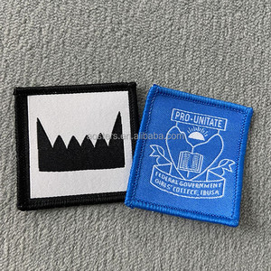 Tùy Chỉnh Thương Hiệu Logo Đại Học Xe Máy Dệt Vá Sắt Trên Tự Làm Ứng Dụng Không Dệt Appliques Dệt Huy Hiệu Với Giấy Ủng Hộ - Product Image 2