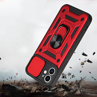 Étui de téléphone double couche pour voiture avec fenêtre coulissante antichoc pour iPhone 17/16/15 Pro Max Fundas Carcasa