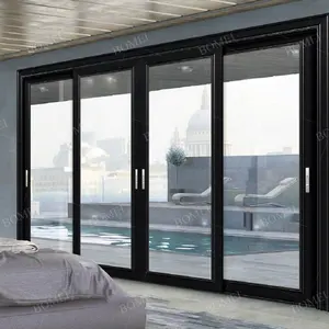 便宜的价格铝框架双层钢化玻璃面板滑动窗口设计菲律宾价格
