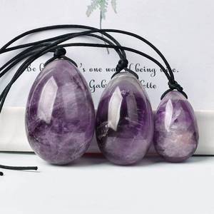 Wholesale Crystal Crafts Crystals Healing <strong>Stones</strong> Amethyst Egg Healing Yoni Eggs for Women Yoni Egg Set - Product Image 5