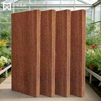 Panneau de refroidissement évaporatif mural à haute efficacité avec cadre en acier inoxydable pour serre, élevage, ferme, usine CE