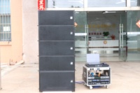 Système de Son Professionnel Extérieur Grande Échelle avec Haut-Parleurs à Réseau Linéaire Dual 10 et Double Subwoofer 18