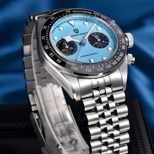 Montre de sport de luxe à quartz PAGANI DESIGN PD-1813 BB Flamingo Chronograph pour homme, miroir saphir, étanche 100 m, montre-bracelet tendance - Product Image 3