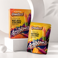 Emballages comestibles personnalisés imprimés, découpés sur mesure, de forme irrégulière, anti-odeur, pour 3,5g, en Mylar découpé avec soufflet latéral, 100 pièces