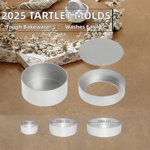Yolecen Nuovi Prodotti 2025 <span class=keywords><strong>Stampi</strong></span> per Tartellette in Lega di Alluminio con Rivestimento Anodizzato Duro Lavabili in Lavastoviglie Ecologici - Product Image 2