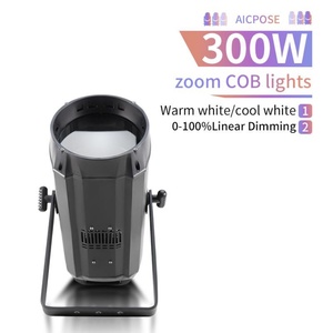 AICPOSE Nuevos Productos de Tendencia, Luz LED COB Par de 300w, Blanco Frío y Cálido 2 en 1, Luz COB Par para Escenario - Product Image 1