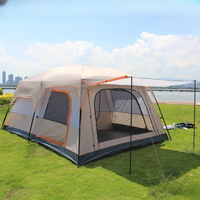 Tente de camping familiale Da Niu automatique, imperméable, camouflage, trois saisons, double couche, une chambre, 210T Oxford, anti-UV