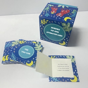 Tùy chỉnh thiết kế Pop mở in Nhà cung cấp trẻ em kéo Tab tin nhắn khẳng định thẻ trò chơi in ấn - Product Image 5