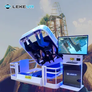 פרק שעשועים lake vr רוכב מציאות מדומה 9d 360 רולר רכבת טיסה סימולטור ארקייד מכונת משחק