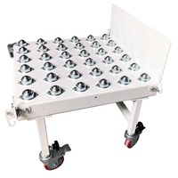 Unité de table de convoyage à rouleaux à gravité robuste et durable, galvanisée, avec guide latéral