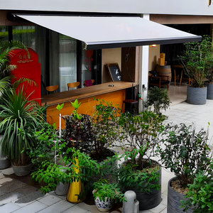 Sıcak satış modeli manuel tente güneş gölge çatı gölgeliği açık oturma veranda uzay geri çekilebilir tente - Product Image 5