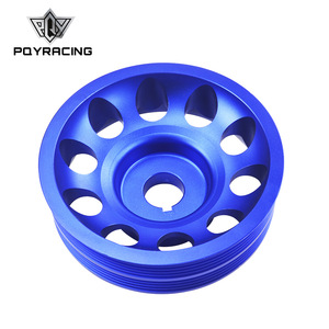 ตัวปรับความตึงสายพานเครื่องยนต์ Poyracing สำหรับ Subaru Impreza WRX STI CP013 สีฟ้าอะลูมิเนียม - Product Image 1