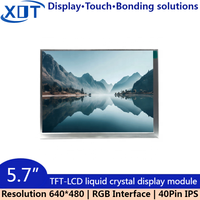Module d'affichage LCD TFT XOT 5,7 pouces, résolution 640x480, interface RVB, rétroéclairage LED, luminosité 350 nits, -20~70, circuit intégré de commande JD9168