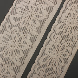 Высококачественная защищенная эластичная тесьма кружевная модная эластичная кружевная отделка пояс кружевная эластичная тесьма - Product Image 1