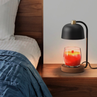 Lampe de décoration vintage pour la maison, diffuseur d'huiles essentielles électrique pour chambre à coucher, chauffe-ambiance avec minuterie et luminosité réglable, lampe chauffe-bougie