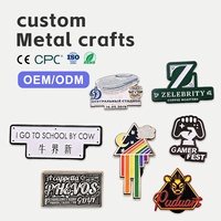 Broche personnalisée en métal émaillé sur mesure, médailles et badges d'anime, logo en métal doré, vente en gros