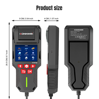 Probador Universal de Baterías de Litio, Analizador de Baterías de 12V y 24V con Impresora, Auto Smart 10-2000 CCA