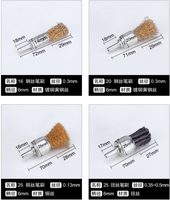Brosse métallique torsadée résistante à l'usure pour l'élimination de la rouille et le nettoyage du carbone dans les espaces étroits