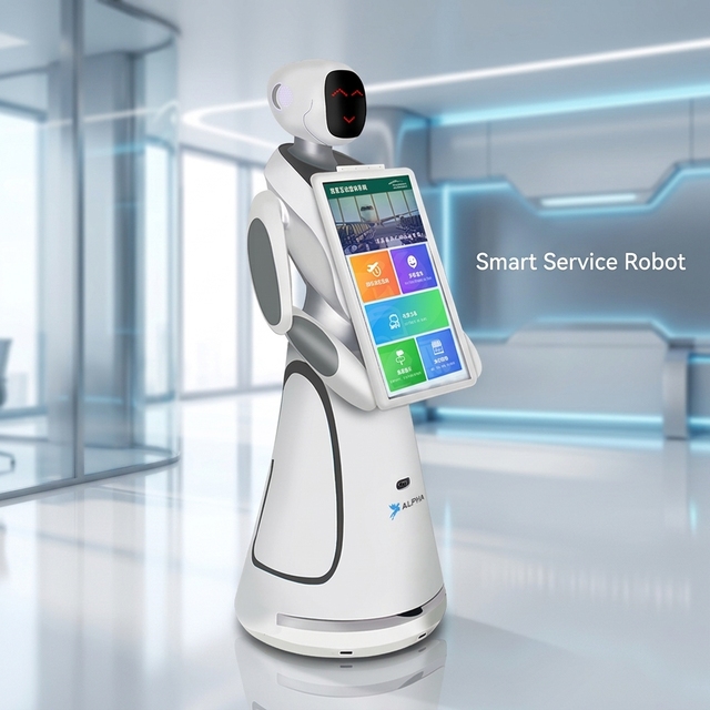 Professional Amy AI Reception Robot with Wide-angle Camera for Security Monitoring and Automated Guest Greeting Services