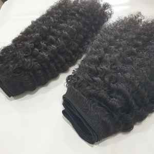 8A Grado 8-30 pulgadas Longitud estirada Indonesio Rizado 100% Virgen Remy Extensiones de cabello humano Estilo de onda natural Premium Su - Product Image 3