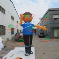 Danser gonflable à mains ondulées, personnalisation personnalisée, pour publicité