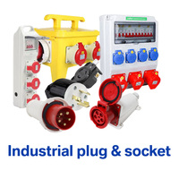 Prise industrielle britannique IP44 IP67 3P+N+E 220 240V 380V 415V 16A 32A 63A 125A Prise industrielle ABS