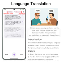 Écouteurs sans fil intra-auriculaires YXG-14 à Traduction IA en Temps Réel avec Logo Personnalisable, prenant en Charge la Traduction Face à Face