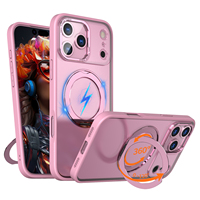 Étui de support en métal Mag rotatif à 360 degrés pour iPhone 17 Pro Max antichoc avec anneau de caméra en métal et clés