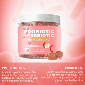 WELLBODY OEM Gommose Probiotiche per Donne, Gommose per l'Equilibrio Femminile, per un Odore Sano, con Prebiotici di Mirtillo Rosso, Vegane, 60 Pezzi - Product Image 3