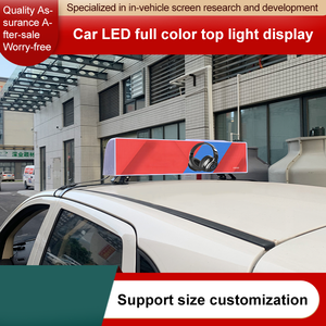 Pantalla LED Publicitaria para Taxi, Pantalla Electrónica de Alta Luminosidad a Todo Color, Luz de Techo Electrónica Automotriz - Product Image 3