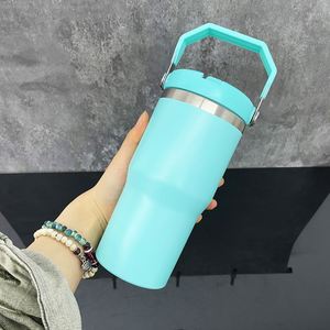 Botella de agua infantil de 20 oz con aislamiento al vacío para sublimación, vaso deportivo para niños de 20 oz con asa y tapa con pajita para actividades al aire libre - Product Image 3