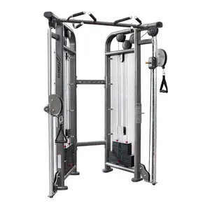 Mesin Fitness Gym Pelatih Multifungsi, Mesin Fitness Gym Desain Baru Dalam Ruangan Komersial Sistem Katrol Dapat Disesuaikan Ganda