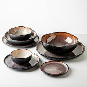 Assiettes et bols en céramique de porcelaine de vente chaude bol à salade de fruits four mariage <span class=keywords><strong>Restaurant</strong></span> assiette et plat <span class=keywords><strong>vaisselle</strong></span> <span class=keywords><strong>vaisselle</strong></span> <span class=keywords><strong>vaisselle</strong></span> - Product Image 1