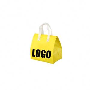 Sac isotherme pliable en aluminium, étanche et anti-fuite, avec logo personnalisé, fermeture éclair, portable, robuste, petite taille, pour glace - Product Image 1