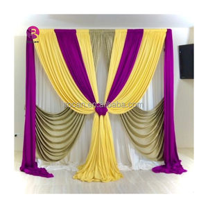 Cortina de escenario de boda, cortina de lazo cruzado, telón de fondo, cortina de escenario para <span class=keywords><strong>eventos</strong></span> de matrimonio, fiesta, ceremonia, Decoración de <span class=keywords><strong>cumpleaños</strong></span> - Product Image 2