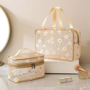 BSCI Factory Mesh Transparent Makeup <b>Bag</b> <b>Large</b> Capacity Simple Portable <b>Wash</b> Gargle <b>Bag</b> Portable Travel Mesh Cosmetic Storage - Product Image 5