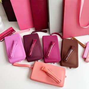 Phong cách màu đỏ Silicone điện thoại di động Trường hợp thanh lịch thiết kế túi xách với New chèn tính năng cho thời trang có ý thức người dùng - Product Image 1