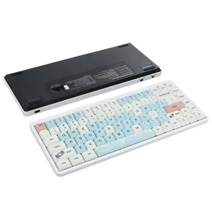 Clavier mécanique sans fil 75 touches pour jeux, 3 modes BT 2.4G USB Type C RGB pour ordinateur portable - Product Image 1